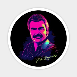 Burt Reynolds - 80s Vintage Style Design Magnet